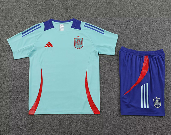 2024-25 Spain Short sleeve training suit