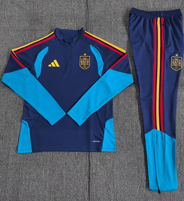2026 Spain Half zipper Training Suit