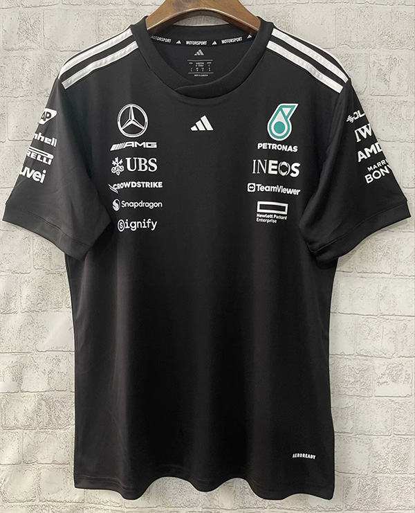 2025 F1 Formula Mercedes Black T-shirt