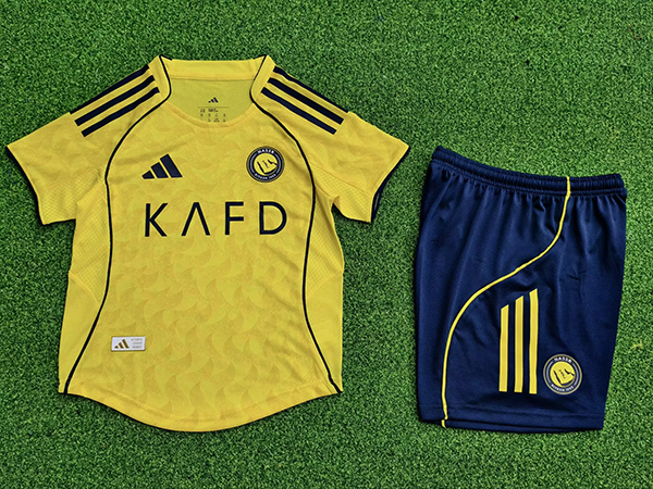 2025-26 Al Nassr home player version kids