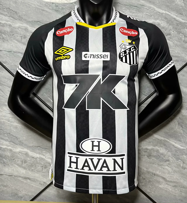 2025-26 Santos away player version with sponsor
