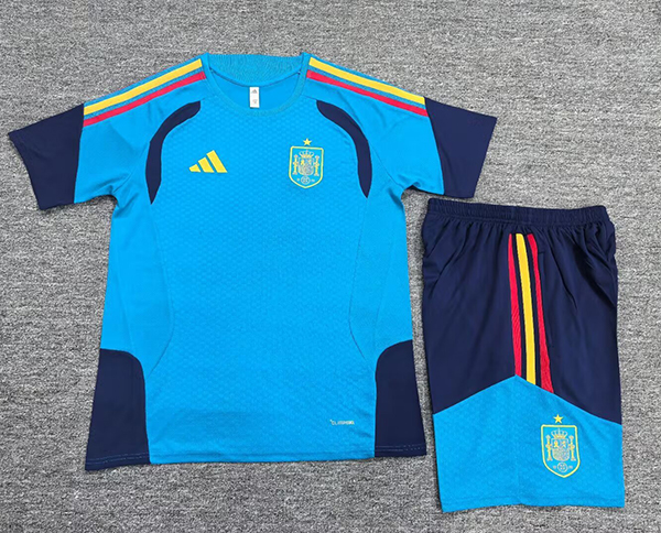 2026 Spain Short sleeve training suit