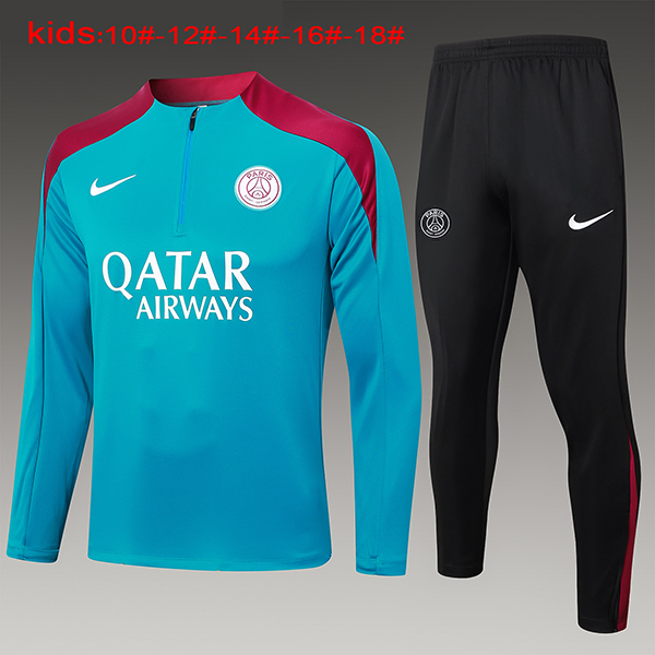 2024-25 Paris Half zipper Kids Training suit