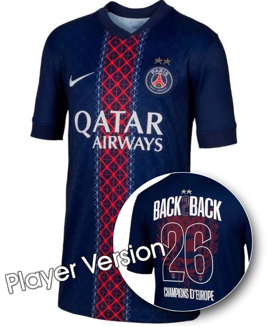 2026 Paris 2 stars Home Player version &26 champion