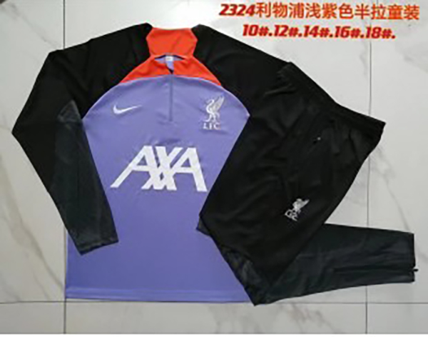 2024-25 L P Half zipper Kids Training suit