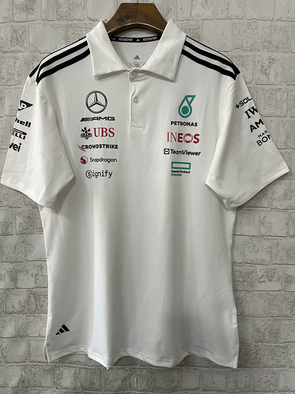 2025 F1 Formula Mercedes white Polo