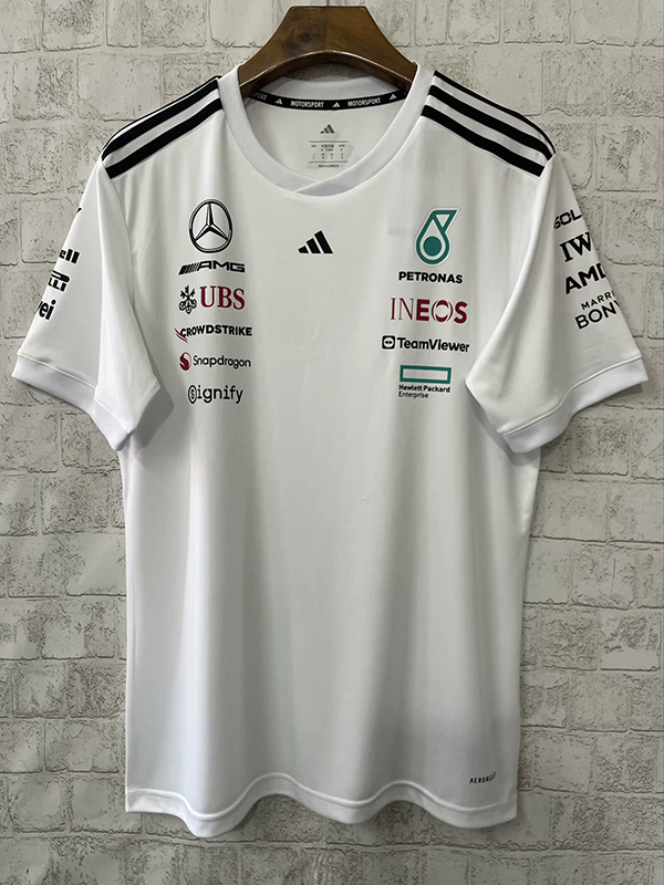 2025 F1 Formula Mercedes white t-shirt