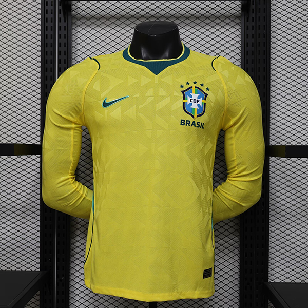 2026 Brazil Home Long Sleeve Player Version