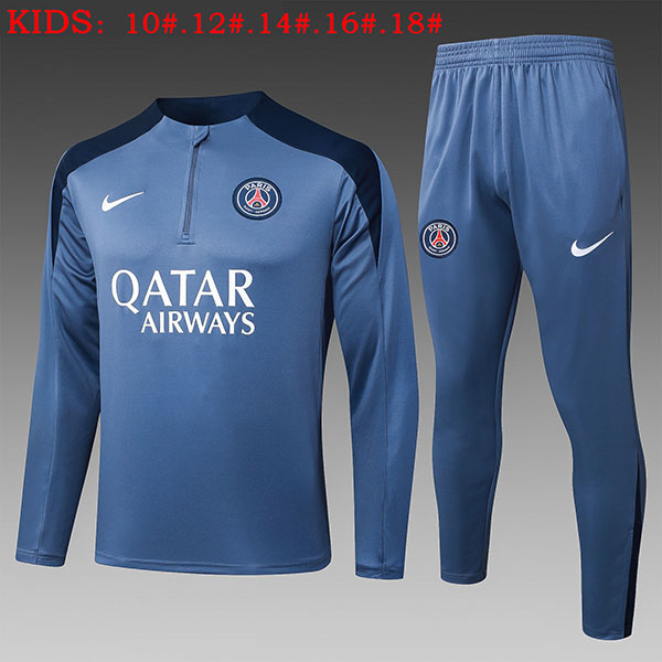 2025-26 Paris Half zipper Kids Training suit