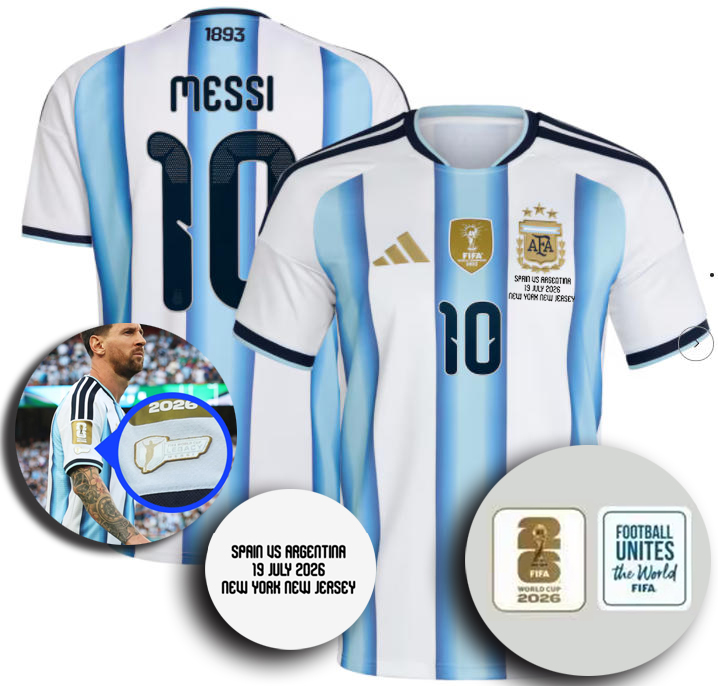 2026 World Cup Final Argentina home & legend patch