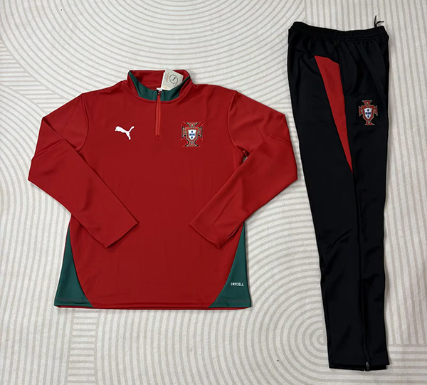 2026 Portugal Half zipper training suit