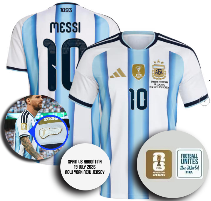 2026 World Cup Final Argentina home & legend patch